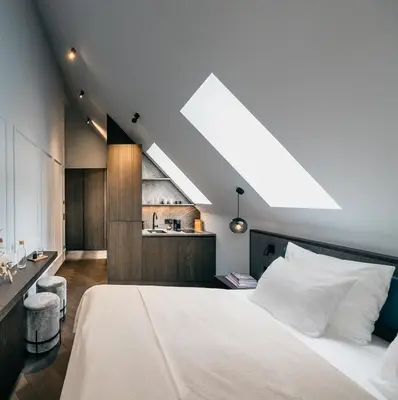 Ein Bett oder Betten in einem Zimmer der Unterkunft La Sonett
