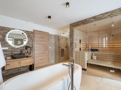 Ein Badezimmer in der Unterkunft Edelweiss Lodge