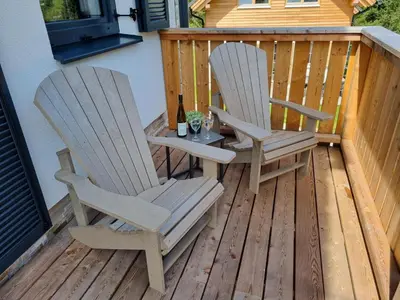 Ein Balkon oder eine Terrasse in der Unterkunft Edelweiss Lodge