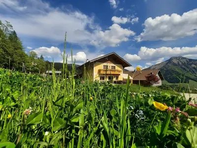 Ein allgemeiner Bergblick oder ein Berglick von der Ferienwohnung aus