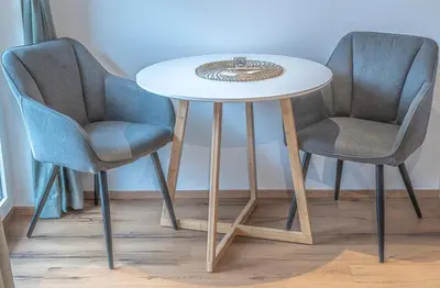 Ein Sitzbereich in der Unterkunft Grafbauer