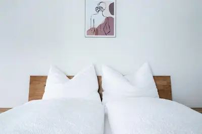Ein Bett oder Betten in einem Zimmer der Unterkunft Grabmayrhof