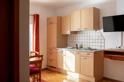 Küche/Küchenzeile in der Unterkunft Grabmayrhof