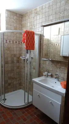 Ein Badezimmer in der Unterkunft Apartments-Weberlandl