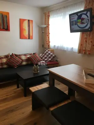 Ein Sitzbereich in der Unterkunft Haus Greet