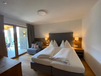 Ein Bett oder Betten in einem Zimmer der Unterkunft Appartement Josef am Untersüßgut
