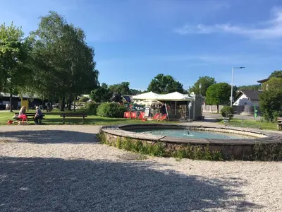 Der Swimmingpool an oder in der Nähe von Ferienwohnung Mühlwang