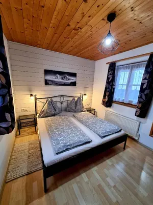 Ein Bett oder Betten in einem Zimmer der Unterkunft The Little Pool House