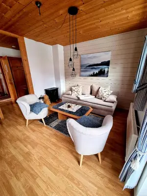 Ein Sitzbereich in der Unterkunft The Little Pool House