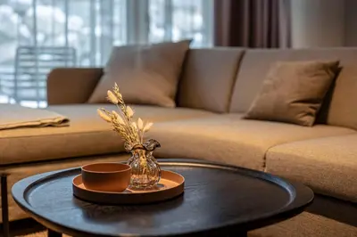 Ein Sitzbereich in der Unterkunft Villa Liesl by ALPS RESORTS