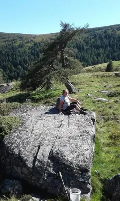 Naturlandschaft in der Nähe des Bauernhofs