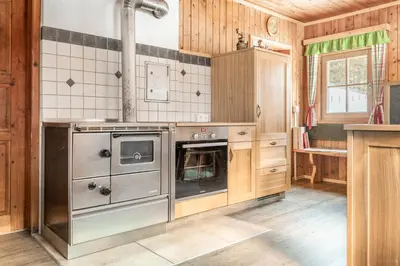 Küche/Küchenzeile in der Unterkunft Hauserlhütte