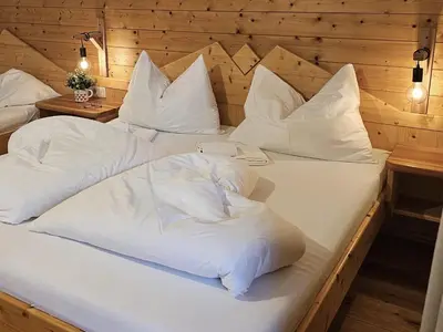 Ein Bett oder Betten in einem Zimmer der Unterkunft Appartement Hinterrohrgut