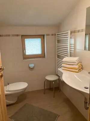 Ein Badezimmer in der Unterkunft Appartement Plut