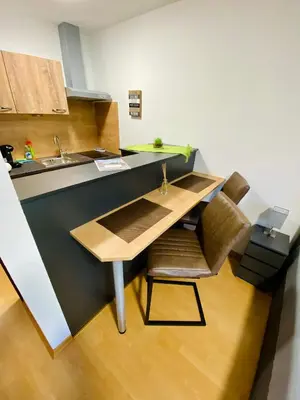 Küche/Küchenzeile in der Unterkunft Apartment Dachstein nahe Zentrum