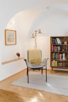 Die Bibliothek in der Ferienwohnung