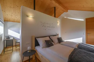 Ein Bett oder Betten in einem Zimmer der Unterkunft Ferienlodge MaResi