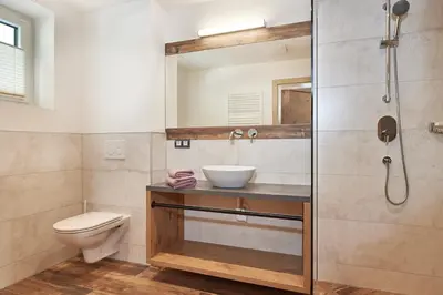 Ein Badezimmer in der Unterkunft Klammgut
