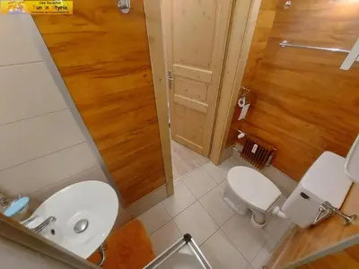 Ein Badezimmer in der Unterkunft Apartment Almblick