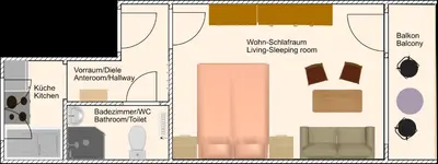 Grundriss der Unterkunft Apartment Almblick