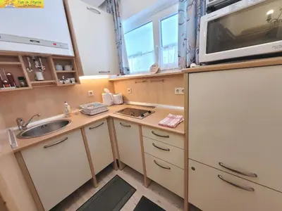 Küche/Küchenzeile in der Unterkunft Apartment Almblick