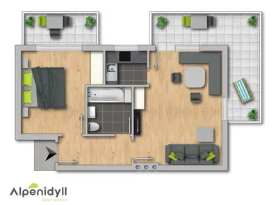 Grundriss der Unterkunft Huberhof 4 by Alpenidyll Apartments