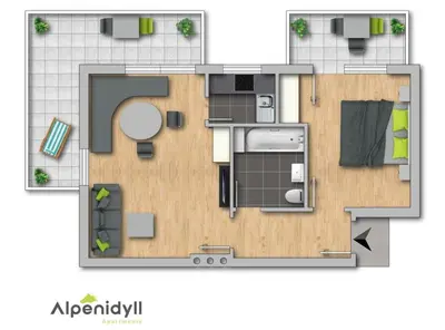 Grundriss der Unterkunft Huberhof 7 by Alpenidyll Apartments