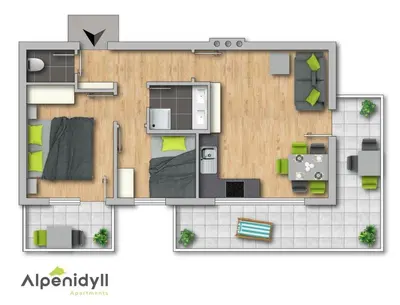 Grundriss der Unterkunft Huberhof 5 by Alpenidyll Apartments