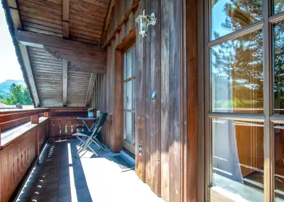 Ein Balkon oder eine Terrasse in der Unterkunft Appartement Sisipark