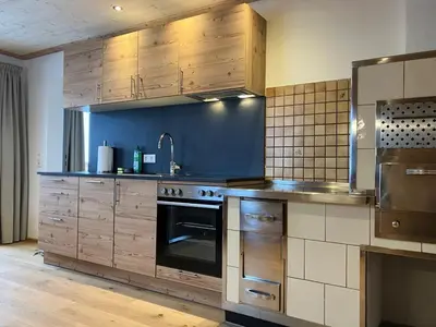 Küche/Küchenzeile in der Unterkunft Apartment Obergruberhof