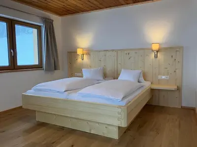 Ein Bett oder Betten in einem Zimmer der Unterkunft Apartment Obergruberhof