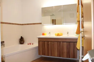 Ein Badezimmer in der Unterkunft Mountain-View