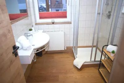 Ein Badezimmer in der Unterkunft Appartement-Gästehaus Ursula