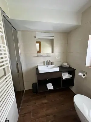Ein Badezimmer in der Unterkunft Ferienwohnung Amade
