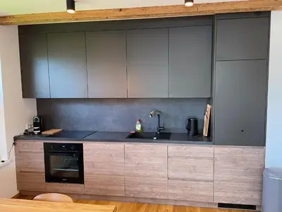 Küche/Küchenzeile in der Unterkunft Alpenblick Apartment
