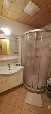Ein Badezimmer in der Unterkunft BioBauernhof Fresoldhof