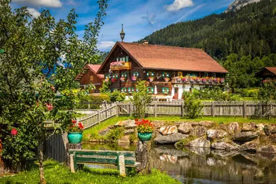 Naturlandschaft in der Nähe des Ferienhauses