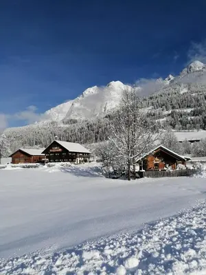 Bauernhof Lehengut im Winter