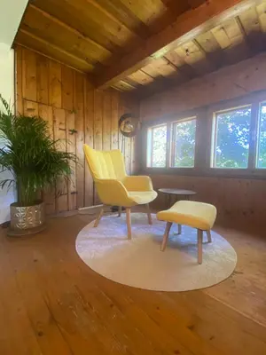 Ein Sitzbereich in der Unterkunft Ferienhaus Christian