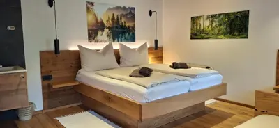 Ein Bett oder Betten in einem Zimmer der Unterkunft Appartements Scharzenberger und Hinteregg
