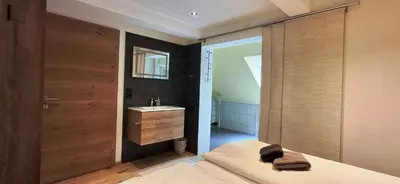 Ein Bett oder Betten in einem Zimmer der Unterkunft Appartements Scharzenberger und Hinteregg