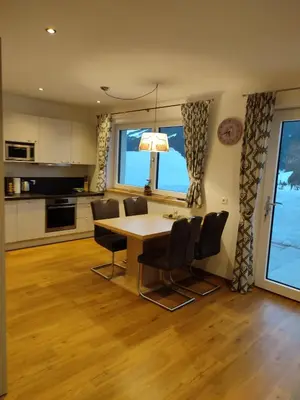 Küche/Küchenzeile in der Unterkunft Appartement Kuschelzeit Jansenbichl