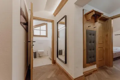 Ein Bett oder Betten in einem Zimmer der Unterkunft Haus Ennsegg by Schladming-Appartements