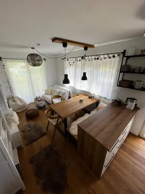 Ein Sitzbereich in der Unterkunft JARA APARTMENT- Ramsau am Dachstein