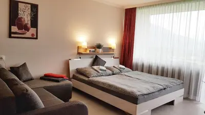 Ein Bett oder Betten in einem Zimmer der Unterkunft Apartment Wolfgangsee