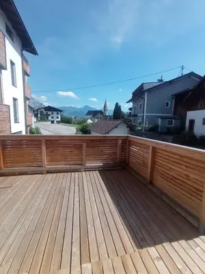 Ein Balkon oder eine Terrasse in der Unterkunft Rittertal-Altholzseeblick