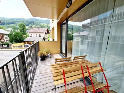 Ein Balkon oder eine Terrasse in der Unterkunft Beim Lanner - Maria
