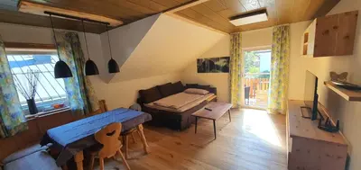 Ein Bett oder Betten in einem Zimmer der Unterkunft Ferienwohnung Brader