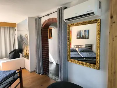 Ein Bett oder Betten in einem Zimmer der Unterkunft Apartment Schwarzindien