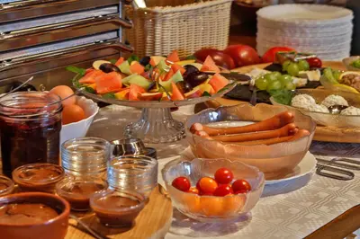 Essen in der Pension oder in der Nähe